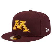 Casquette ajustée 59FIFTY pour homme des Golden Gophers du Minnesota de New Era marron