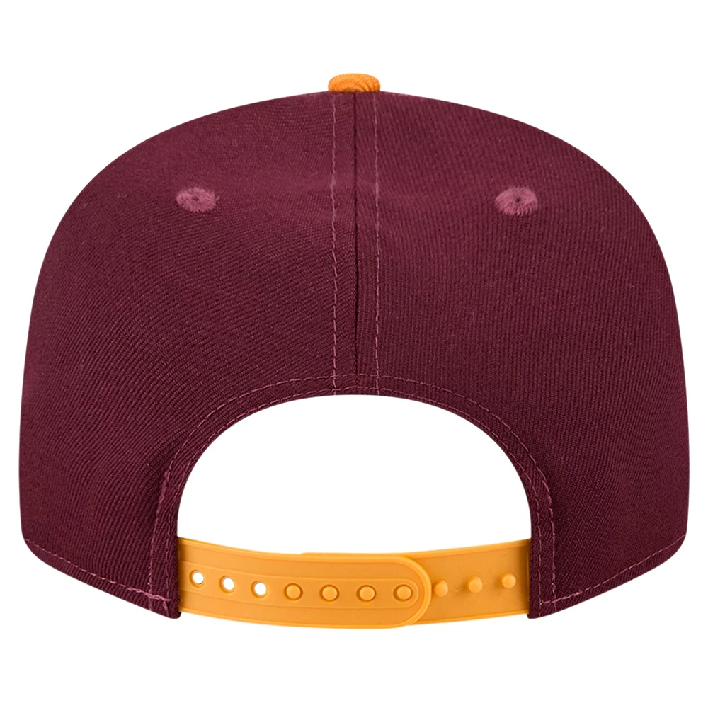 Casquette Snapback bicolore 9FIFTY pour homme des Golden Gophers du Minnesota de New Era marron