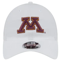 Men's New Era White Minnesota Golden Gophers Active Ripstop 9TWENTY Adjustable Hat