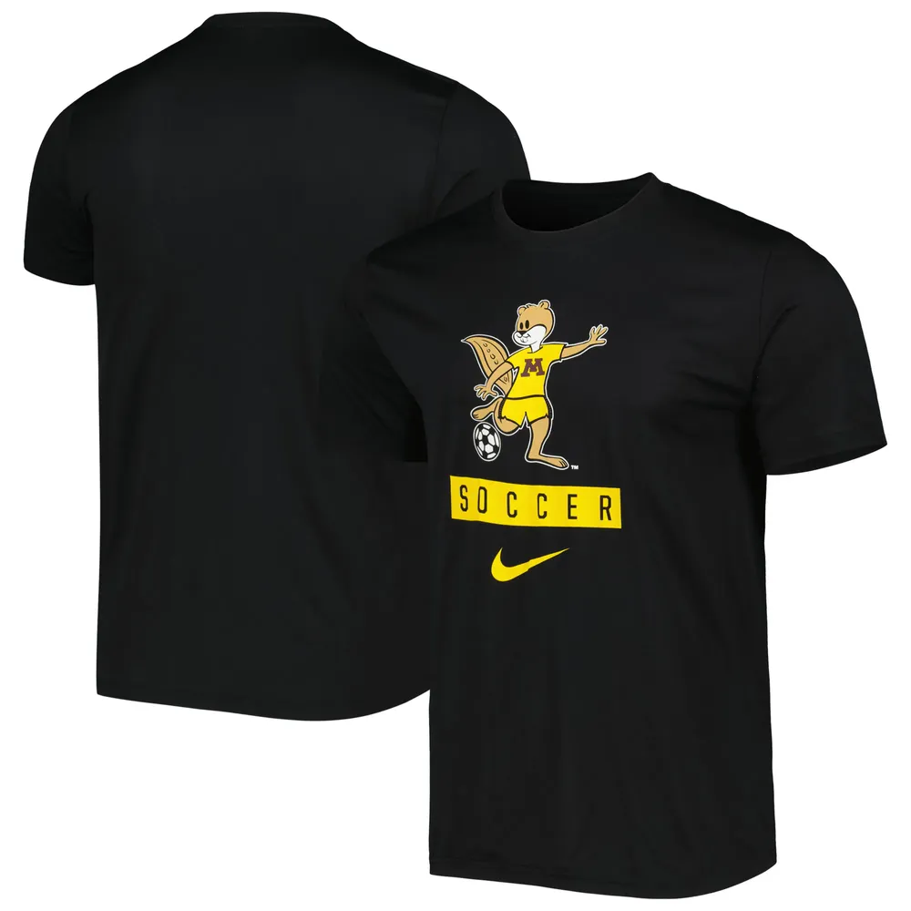 Men's Nike Black Minnesota Golden Gophers Goldy Soccer Legend Performance T-Shirt