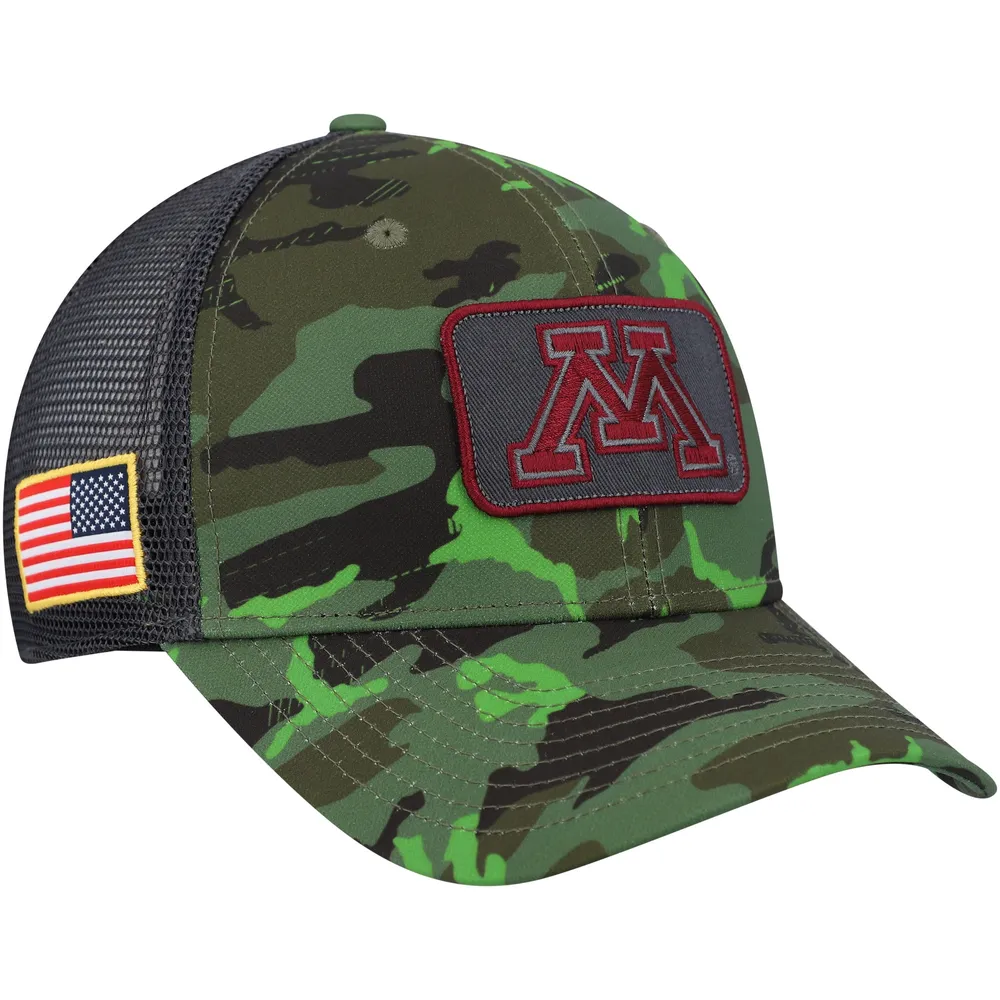 Nike Minnesota Golden Gophers Classic99 Veterans Day Snapback Casquette camouflage/noir pour homme