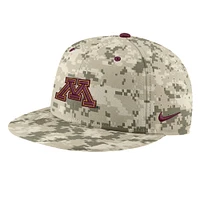 Men's Nike Camo Minnesota Golden Gophers Aero True Baseball Performance Fitted Hat