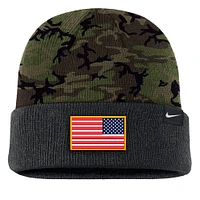 Bonnet en tricot à revers camouflage Nike pour homme Minnesota Golden Gophers Military Appreciation