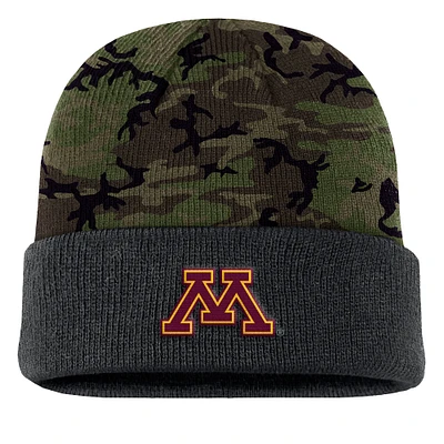 Men's Nike  Camo Minnesota Golden Gophers Military Appreciation Cuffed Knit Hat