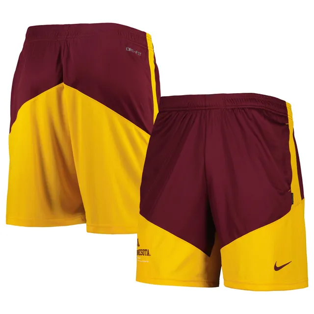 Minnesota Vikings FOCO Pixel Gradient Training Shorts - Purple/Gold