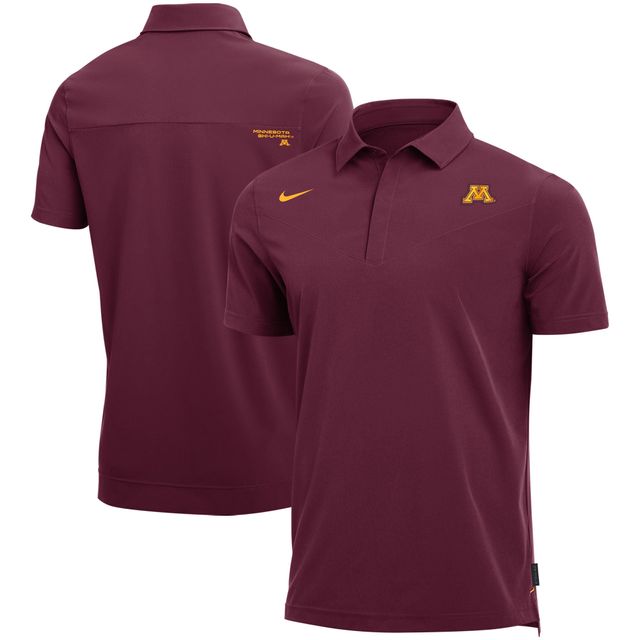 Polo de performance des entraîneurs Nike marron Minnesota Golden Gophers 2021 pour homme