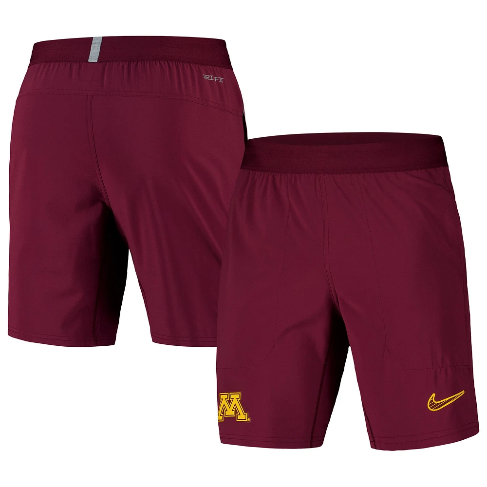 Short tissé Nike marron Minnesota Golden Gophers 2024/25 Sideline Performance pour homme