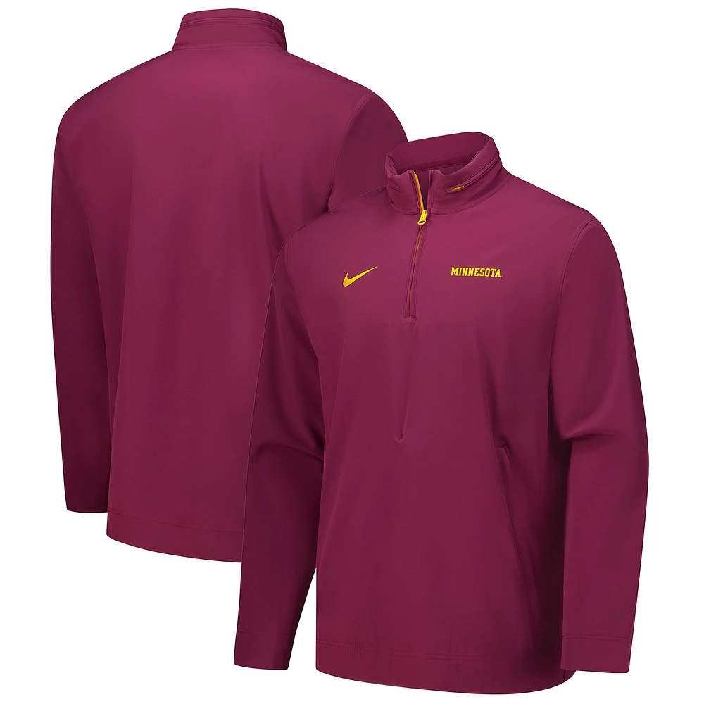 Veste à capuche zippée quart de tour Nike Bordeaux Minnesota Golden Gophers 2024 pour homme