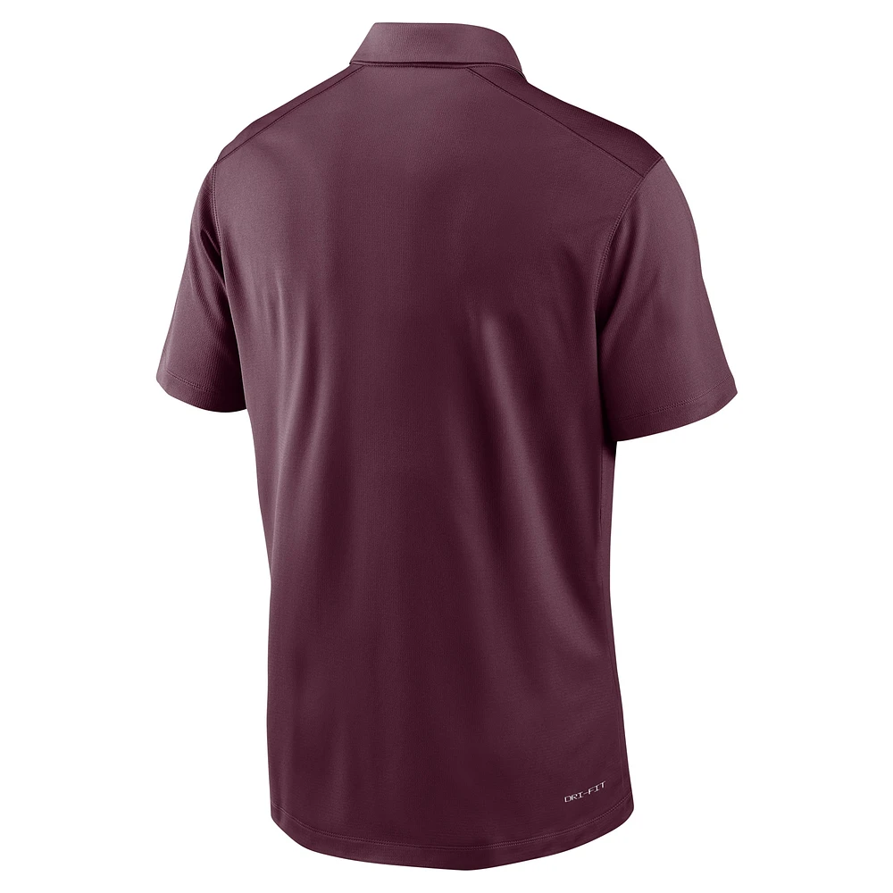 Polo Nike Bordeaux Minnesota Golden Gophers 2024 Sideline Victory Coaches Performance pour homme