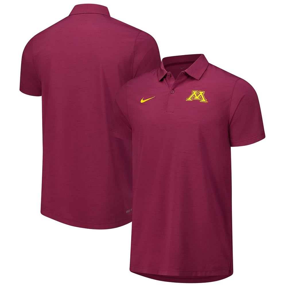 Polo Nike Bordeaux Performance pour homme des Golden Gophers du Minnesota