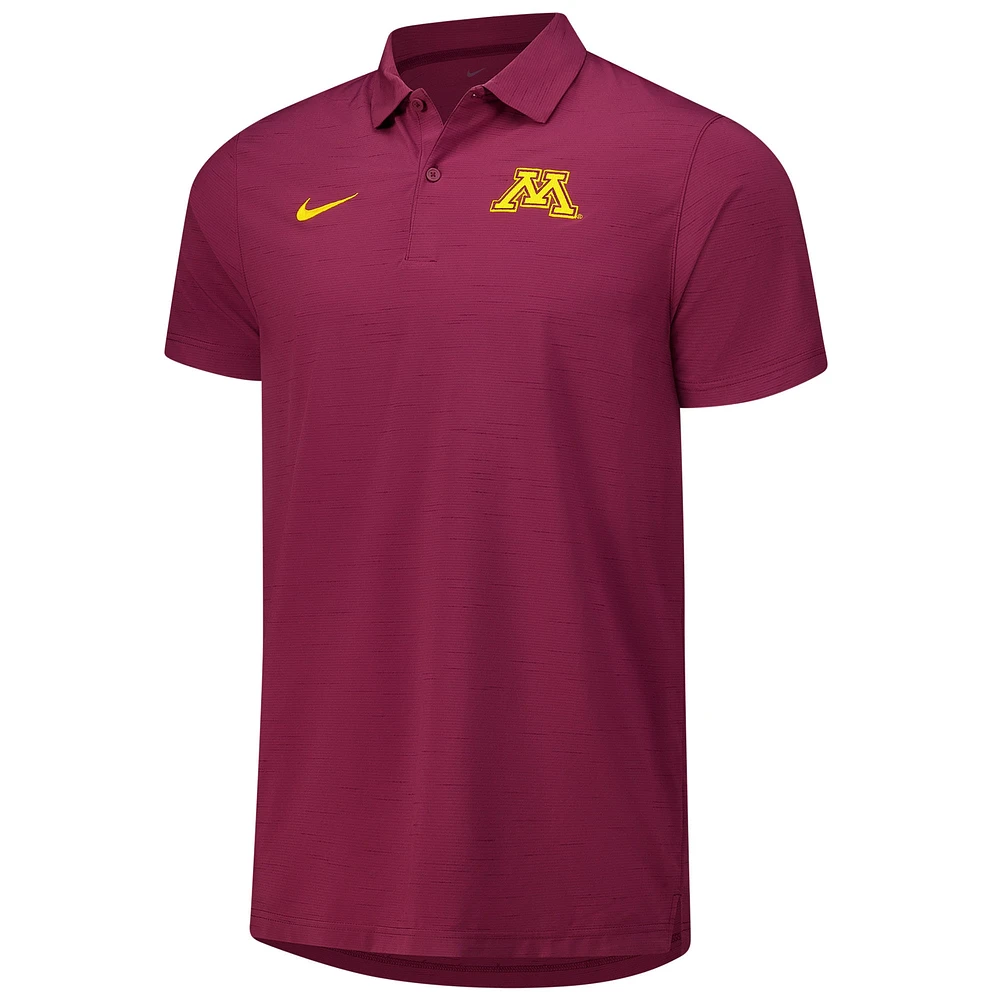 Polo Nike Bordeaux Performance pour homme des Golden Gophers du Minnesota