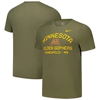 Men's Nike  Olive Minnesota Golden Gophers 2024 Military Appreciation Performance T-Shirt