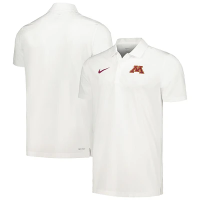 Polo Nike pour homme blanc Minnesota Golden Gophers Sideline