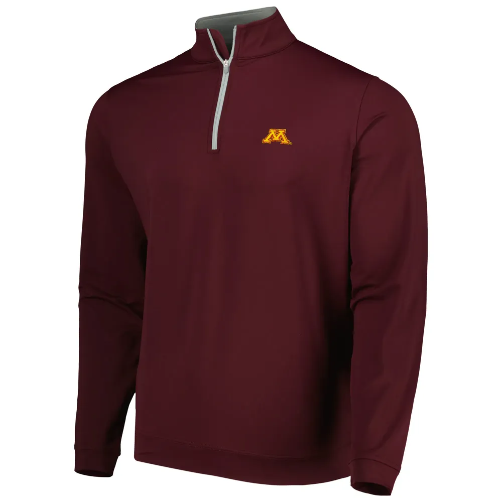 Peter Millar Minnesota Golden Gophers Perth Stretch Loop Quarter-Zip Top Homme