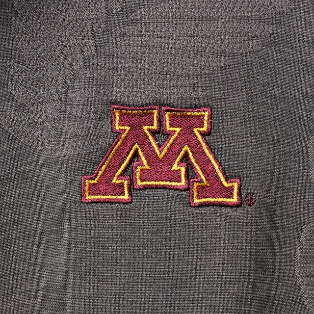 Polo Tommy Bahama Charcoal Minnesota Golden Gophers Palm Coast Delray Frond IslandZone pour homme