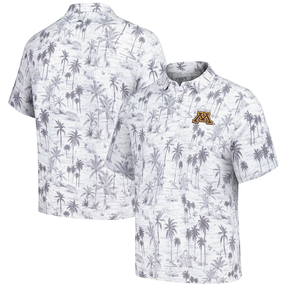 Polo tri-mélange Tommy Bahama pour hommes Minnesota Golden Gophers Sport Cabana Shores IslandZone