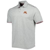 Men's Tommy Bahama Heathered Gray Minnesota Golden Gophers IslandZone Tailgater Polo