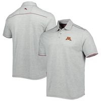 Men's Tommy Bahama Heathered Gray Minnesota Golden Gophers IslandZone Tailgater Polo