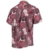 Men's Tommy Bahama Maroon Minnesota Golden Gophers Coconut Point Playa Flora IslandZone Button-Up Shirt