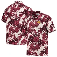 Men's Tommy Bahama Maroon Minnesota Golden Gophers Harbor Island Hibiscus Button-Up Shirt