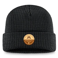 Men's Top of the World Black Minnesota Golden Gophers Uroot4 Patch Cuffed Knit Hat