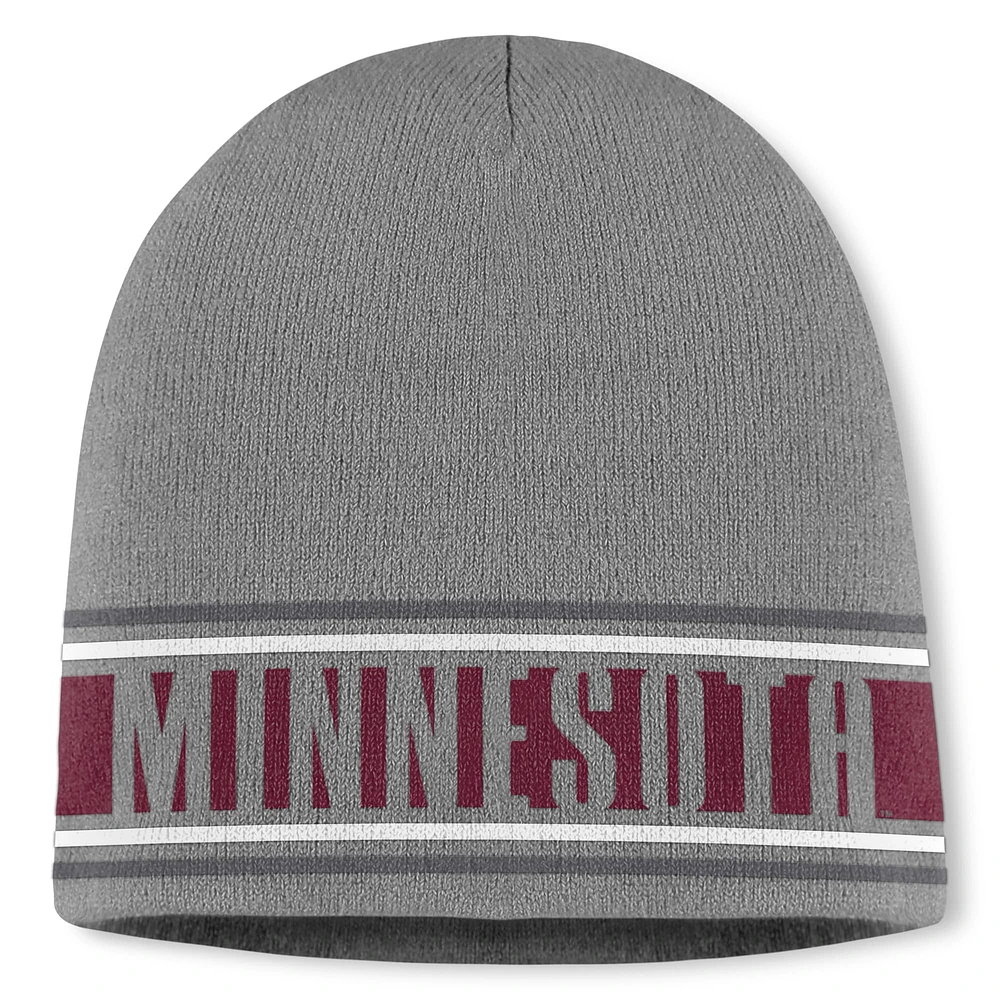 Bonnet tricoté Jace pour homme Top of the World, gris, Minnesota Golden Gophers