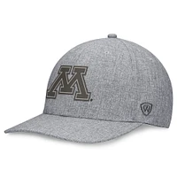 Men's Top of the World Gray Minnesota Golden Gophers Grit Flex Hat