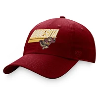 Casquette réglable Top of the World Minnesota Golden Gophers Slice marron pour homme