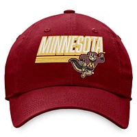 Casquette réglable Top of the World Minnesota Golden Gophers Slice marron pour homme