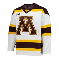 Men's  White Minnesota Golden Gophers Replica Hockey Jersey