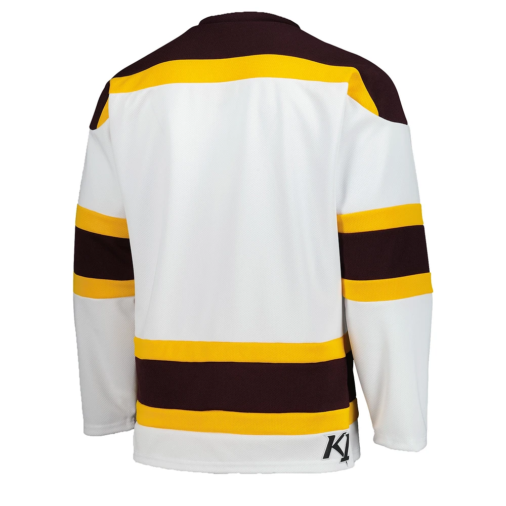 Men's  White Minnesota Golden Gophers Replica Hockey Jersey