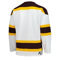 Men's  White Minnesota Golden Gophers Replica Hockey Jersey