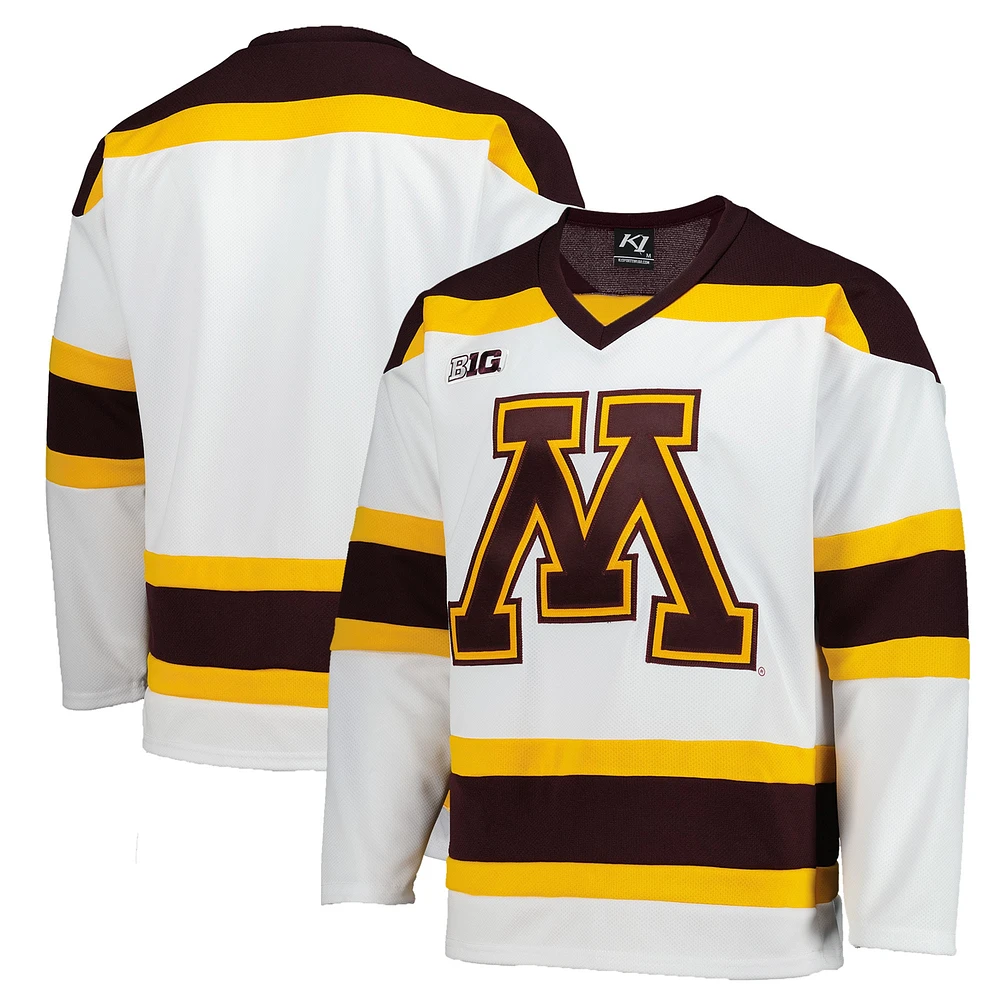 Men's White Minnesota Golden Gophers Replica Hockey Jersey