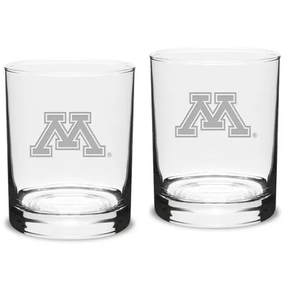 Minnesota Golden Gophers 14oz. 2-Piece Classic Double Old-Fashioned Glass Set