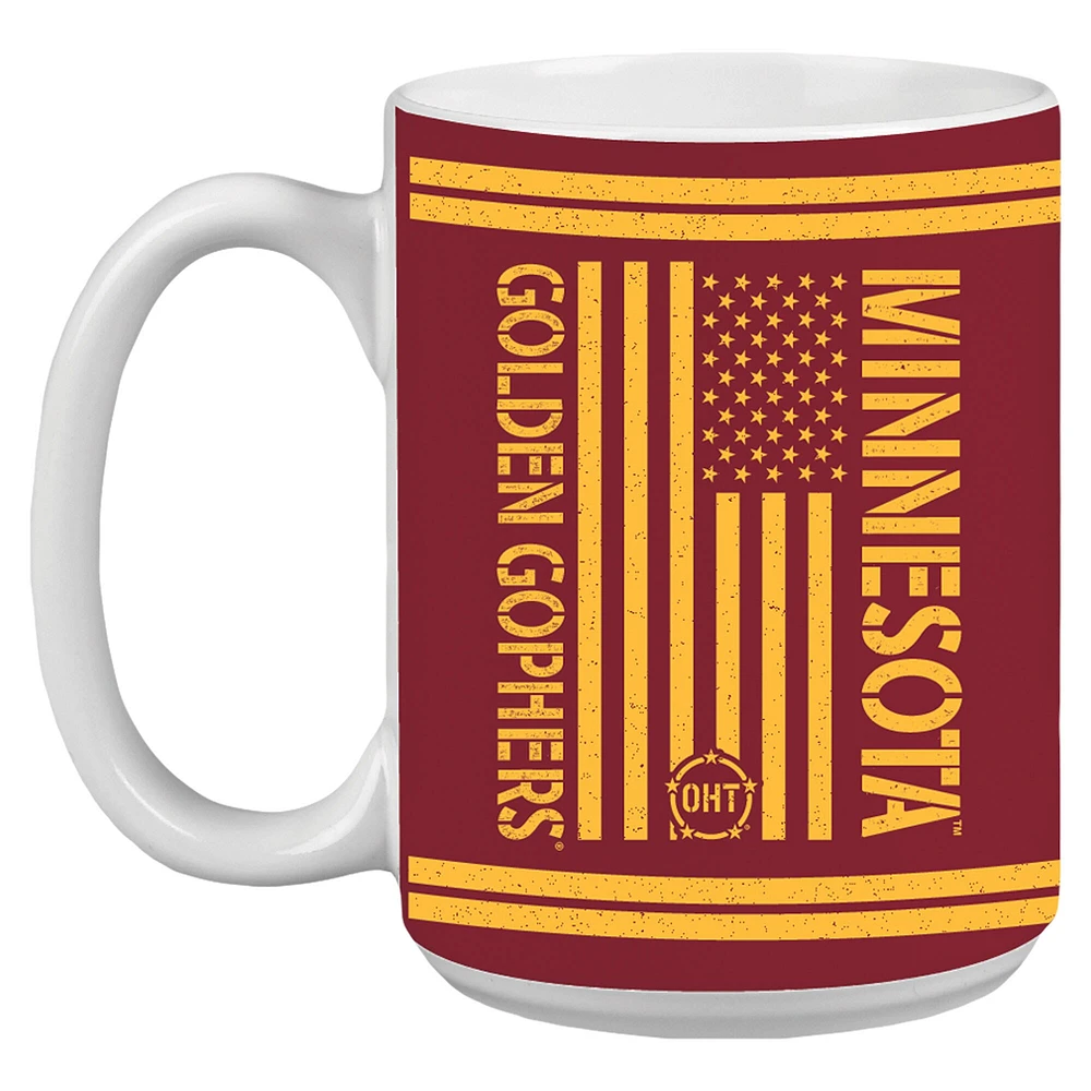 Minnesota Golden Gophers 15oz. OHT Military Appreciation Mug