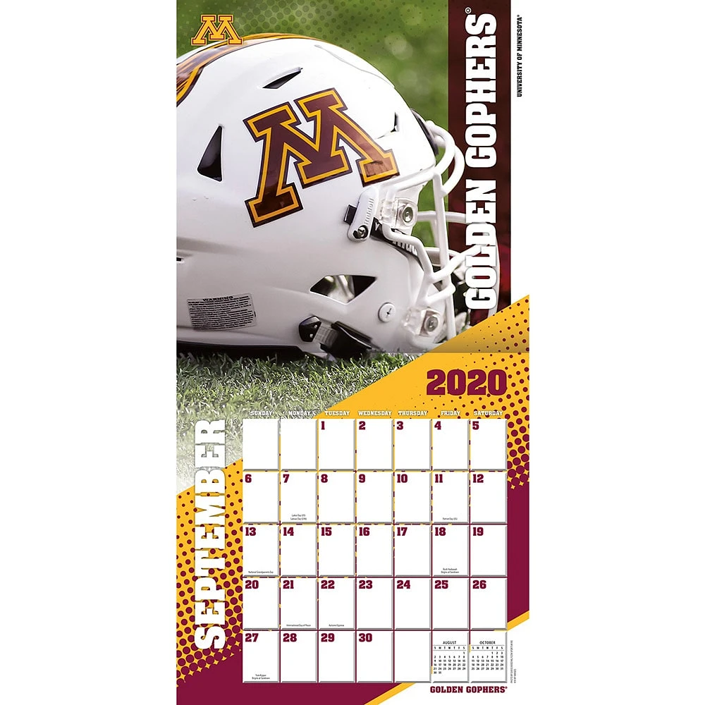 Minnesota Golden Gophers 2021 Wall Calendar