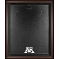 Vitrine de présentation du maillot avec logo encadré marron des Golden Gophers du Minnesota