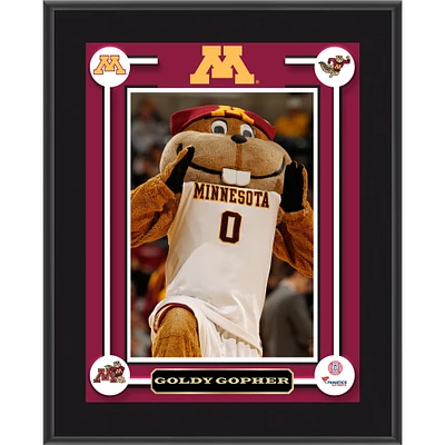 Plaque sublimée représentant la mascotte Goldy des Golden Gophers du Minnesota, 10,5'' x 13''