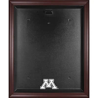 Vitrine de présentation du maillot avec logo encadré en acajou des Golden Gophers du Minnesota