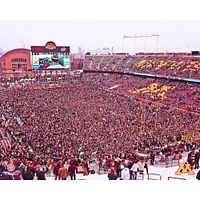 Minnesota Golden Gophers Unsigned 2019 Win Over Penn State Rushed Field Photograph