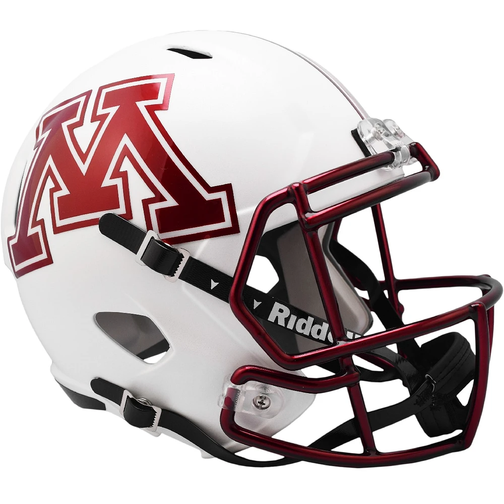 Riddell Minnesota Golden Gophers Blanc Revolution Speed ​​Réplique de casque de football pleine grandeur