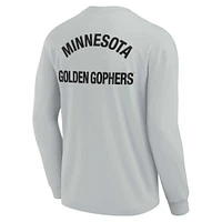 Unisex Fanatics Gray Minnesota Golden Gophers Elements Super Soft Long Sleeve T-Shirt