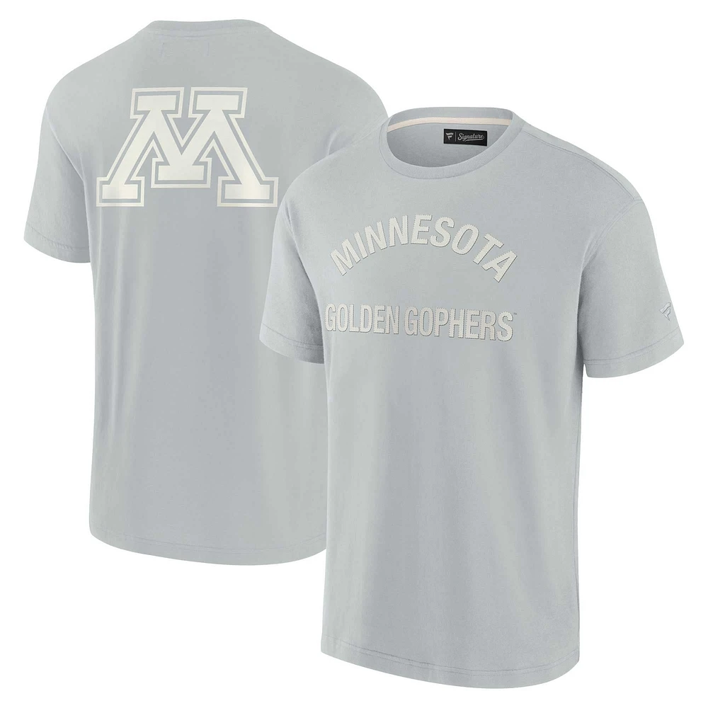 Unisex Fanatics Gray Minnesota Golden Gophers Elements Super Soft Short Sleeve T-Shirt