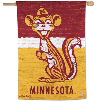 WinCraft Minnesota Golden Gophers Bannière verticale simple face College Vault 28" x 40"