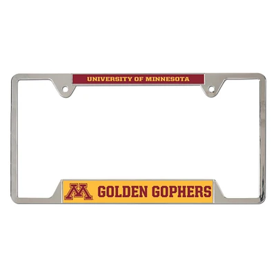 Cadre de plaque d'immatriculation WinCraft Minnesota Golden Gophers