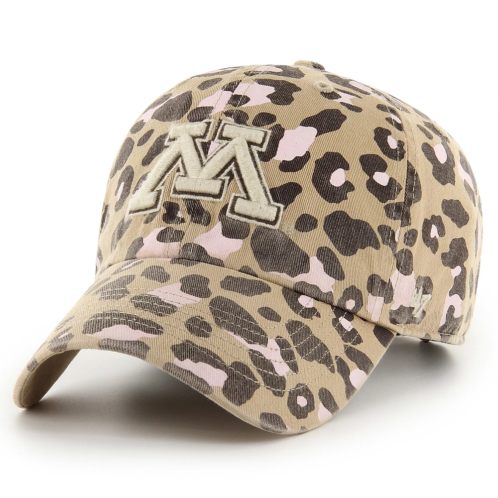 Casquette réglable '47 Kaki Minnesota Golden Gophers Bagheera Clean Up pour femme