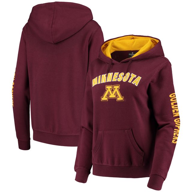 Sweat à capuche Colosseum Minnesota Golden Gophers Loud and Proud marron pour femme