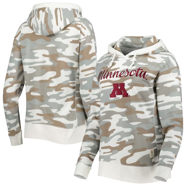 Sweat à capuche Pressbox Camo Minnesota Golden Gophers San Pablo pour femme