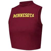 Women's ZooZatz Maroon Minnesota Golden Gophers Cropped Tank Top