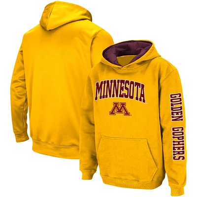 Youth Colosseum  Gold Minnesota Golden Gophers 2-Hit Pullover Hoodie